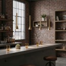 Ideal Lux 279794 LED Hängende Deckenleuchte Diesis SP 1x7w | 660lm | 3000k - Messing