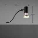 Trio 283400132 Wandleuchte Giada 1x5w | Gu10 | IP44 - Matt schwarz