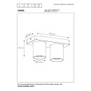 Lucide L099291002 Spot-Deckenleuchte NIGEL GU10 | 2200-3000K