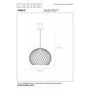 Lucide L214284030 Pendelleuchte DANZA  E27