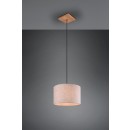 TRIO 302100130 Pendelleuchte Elmau 1x60W | E27 | IP20 - Nickel mit weiß