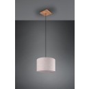 TRIO 302100130 Pendelleuchte Elmau 1x60W | E27 | IP20 - Nickel mit weiß