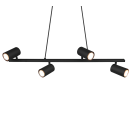 Trio 302400432 Deckenleuchte Marley 4x35W | GU10 - schwarz