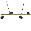 Trio 302400480 Deckenleuchte Marley 4x35W | GU10 - schwarz, gold