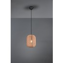 TRIO 303000132 Pendelleuchte Runa 1x40W | E27 | IP20 - schwarz mit braun