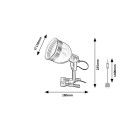 Rabalux 3093 Tischleuchte mit Clip Flint 1x25W | E14 - weiß