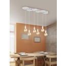 TRIO 310400631 Pendelleuchte Discus 6x28W | E27 | IP20 - matt weiß