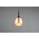 Trio 310800108 Hängende Deckenleuchte Chiron 1x40w | E27 - einstellbare Höhe, Messing