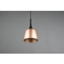 Trio 310800108 Hängende Deckenleuchte Chiron 1x40w | E27 - einstellbare Höhe, Messing