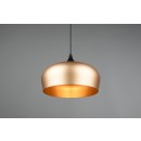 Trio 310890108 Hängende Deckenleuchte Chiron 1x40w | E27 - einstellbare Höhe, Messing
