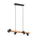 Trio 312490432 Deckenleuchte Marley 4x35W | GU10 - Holz, schwarz