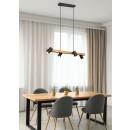 Trio 312490432 Deckenleuchte Marley 4x35W | GU10 - Holz, schwarz