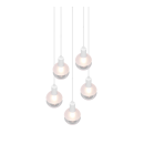 Trio 313100531 hängende Deckenleuchte Mela 5x25W | E14 - höhenverstellbar, weiß