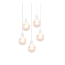 Trio 313100531 hängende Deckenleuchte Mela 5x25W | E14 - höhenverstellbar, weiß