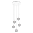 Trio 313100531 hängende Deckenleuchte Mela 5x25W | E14 - höhenverstellbar, weiß