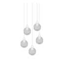 Trio 313100531 hängende Deckenleuchte Mela 5x25W | E14 - höhenverstellbar, weiß