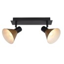 Rabalux 3158 Deckeneinbaustrahler Alvaro 2x40W | E14 - schwarz, gold