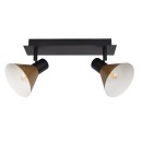 Rabalux 3158 Deckeneinbaustrahler Alvaro 2x40W | E14 - schwarz, gold