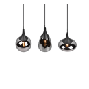 Trio 317000332 Pendelleuchte Lumina 3x40W | E14 - höhenverstellbar, schwarz, chrom