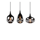 Trio 317000332 Pendelleuchte Lumina 3x40W | E14 - höhenverstellbar, schwarz, chrom