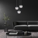 Rabalux 3178 Deckenleuchte Monet 3x40W | E27 - Rauch, Chrom