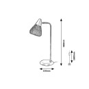 Rabalux 3182 Tischleuchte Fanny 1x25W | E14 - grau