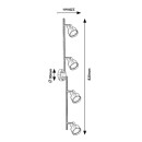 Rabalux 3186 Deckenleuchte Blake 4x50W | GU10 - Chrom