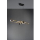 Trio 320310308 LED Hängende Deckenleuchte Salinas 1x34w | SMD | 4200lm | 3000k - 3-Phasen-Dimmen, Messing, schwarz