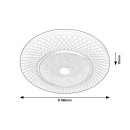 Rabalux 3254 LED-Deckenleuchte Tornado 1x26W | 1660lm | 4000K - Sterneffekt, Chrom