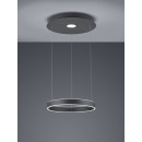 TRIO 325710242 LED Pendelleuchte Logan 1x45W | 4000L | 3000K | IP20 - 3-Phasen-dimmbar, höhenverstellbar, anthrazit