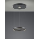 TRIO 325710242 LED Pendelleuchte Logan 1x45W | 4000L | 3000K | IP20 - 3-Phasen-dimmbar, höhenverstellbar, anthrazit