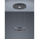 TRIO 325710242 LED Pendelleuchte Logan 1x45W | 4000L | 3000K | IP20 - 3-Phasen-dimmbar, höhenverstellbar, anthrazit