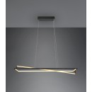 Trio 326810132 LED Hängende Deckenleuchte Edge 1x35w | 4100lm | 2300 + 3000 + 4000K - 3-Phasen-Dimmen, DIP-Switch, einstellbare Höhe, schwarz