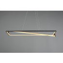 Trio 326810132 LED Hängende Deckenleuchte Edge 1x35w | 4100lm | 2300 + 3000 + 4000K - 3-Phasen-Dimmen, DIP-Switch, einstellbare Höhe, schwarz