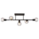 Rabalux 3296 Deckenleuchte Sullivan 5x40W | E14 - schwarz