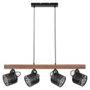 Rabalux 3300 Deckenleuchte Rotem 4x40W | E14 - Holz, schwarz
