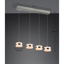 Trio 331410407 LED Pendelleuchte DIOS | 8W integrierte LED-Quelle | 800lm | 2300+3000+4000K | Trio - SwitchDimmer