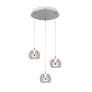 Trio T331630306 LED Pendelleuchte FLYNT  | 8W integrierte LED-Quelle | 3x880lm | 2300+3000+4000K | Seilleuchte | Trio - SwitchDimmer | chrom | klar