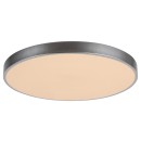 Rabalux 3317 LED-Deckenleuchte Tesie 1x60w | 5000lm | 3000-6000K - Dimmbare, Fernbedienung, Timer, Nacht Übernachtung, Stellar-Effekt, Silber, weiß
