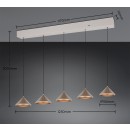 Trio 336210565 LED Pendelleuchte LAGUNA | 5W integrierte LED-Quelle | 500lm | 2300+3000+4000K