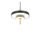 Trio T340210180 LED Pendelleuchte KEATON  | 10W integrierte LED-Quelle | 1x1200lm | 2300+3000+4000K | Trio - SwitchDimmer | schwarz | gold