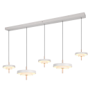 Trio T340210576 LED Pendelleuchte KEATON  | 50W integrierte LED-Quelle | 1x5900lm | 2300+3000+4000K | Seilleuchte | Trio - SwitchDimmer | grau