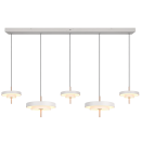 Trio T340210576 LED Pendelleuchte KEATON  | 50W integrierte LED-Quelle | 1x5900lm | 2300+3000+4000K | Seilleuchte | Trio - SwitchDimmer | grau