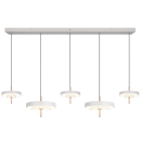 Trio T340210576 LED Pendelleuchte KEATON  | 50W integrierte LED-Quelle | 1x5900lm | 2300+3000+4000K | Seilleuchte | Trio - SwitchDimmer | grau