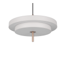 Trio T340219176 LED Pendelleuchte KEATON | 34W integrierte LED-Quelle | 1x4000lm | 2300+3000+4000K | Seilleuchte | Trio - SwitchDimmer | grau