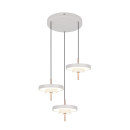 Trio T340230376 LED Pendelleuchte KEATON  | 10W integrierte LED-Quelle | 3x1200lm | 2300+3000+4000K | Trio - SwitchDimmer | grau