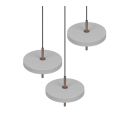 Trio T340230376 LED Pendelleuchte KEATON  | 10W integrierte LED-Quelle | 3x1200lm | 2300+3000+4000K | Trio - SwitchDimmer | grau