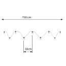 Globo 34090N LED Lichterkette Almaga 10x0,27W | 220lm | 2700 K - schwarz