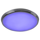 Rabalux 3464 LED-Außendeckenleuchte Balthasar 1x18W | 1600lm | 3000-6500K | RGB | IP44 - Chrom, Weiß