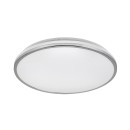 Rabalux 3478 LED-Deckenleuchte Linden 1x50w | 4500lm | 3000-6500K - Dimmbare, Fernbedienung, Timer, Nacht über Nacht, Stellar-Effekt, Chrom, weiß